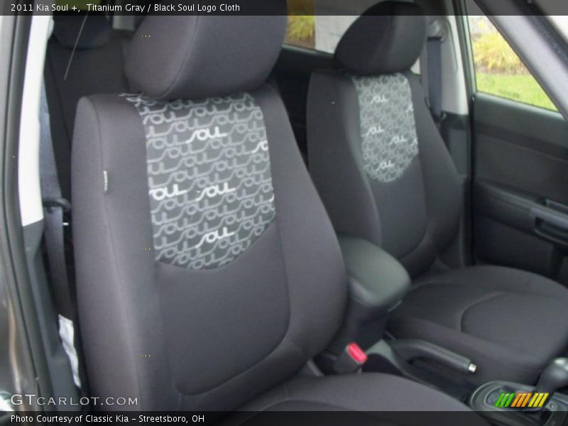 Titanium Gray / Black Soul Logo Cloth 2011 Kia Soul +
