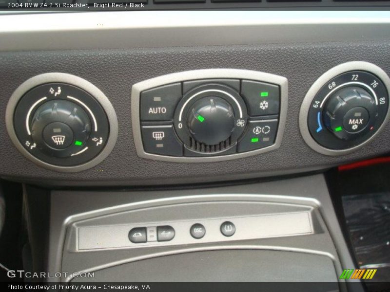 Controls of 2004 Z4 2.5i Roadster
