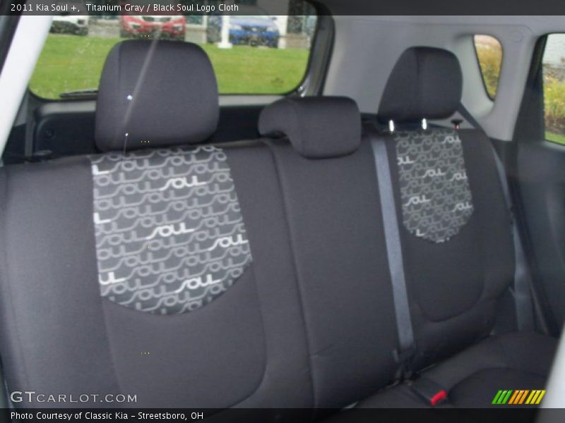 Titanium Gray / Black Soul Logo Cloth 2011 Kia Soul +