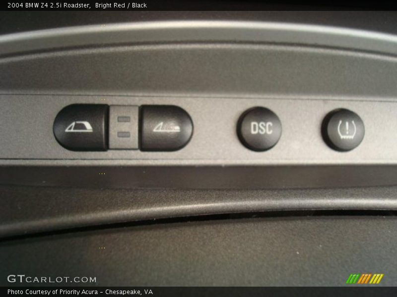 Controls of 2004 Z4 2.5i Roadster