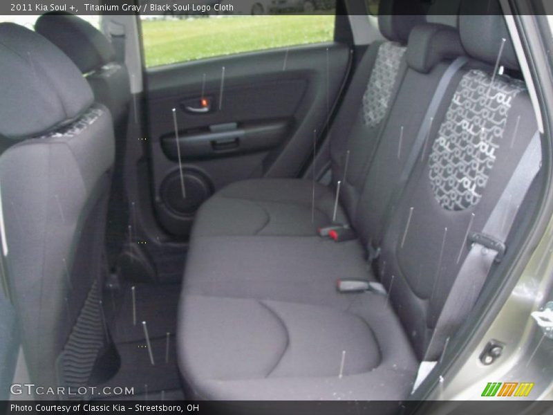 Titanium Gray / Black Soul Logo Cloth 2011 Kia Soul +