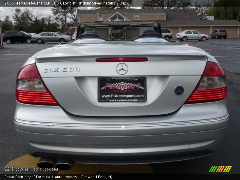 Iridium Silver Metallic / Black 2006 Mercedes-Benz CLK 500 Cabriolet