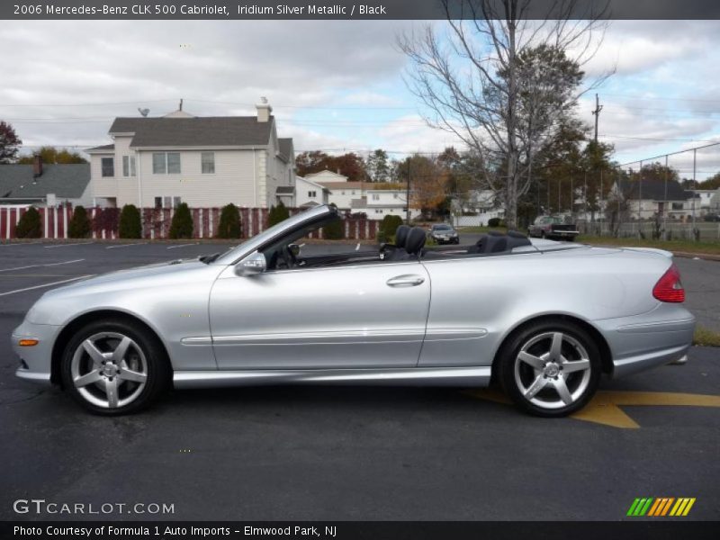 Iridium Silver Metallic / Black 2006 Mercedes-Benz CLK 500 Cabriolet