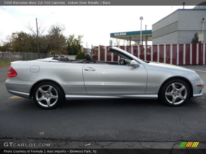 Iridium Silver Metallic / Black 2006 Mercedes-Benz CLK 500 Cabriolet