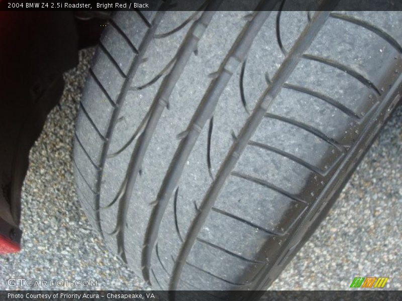 Bright Red / Black 2004 BMW Z4 2.5i Roadster
