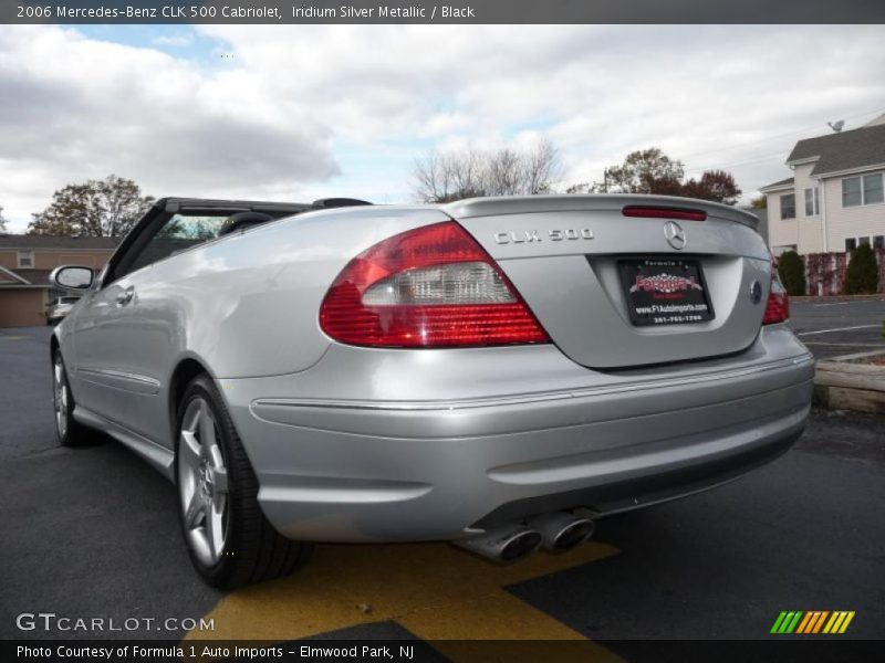 Iridium Silver Metallic / Black 2006 Mercedes-Benz CLK 500 Cabriolet
