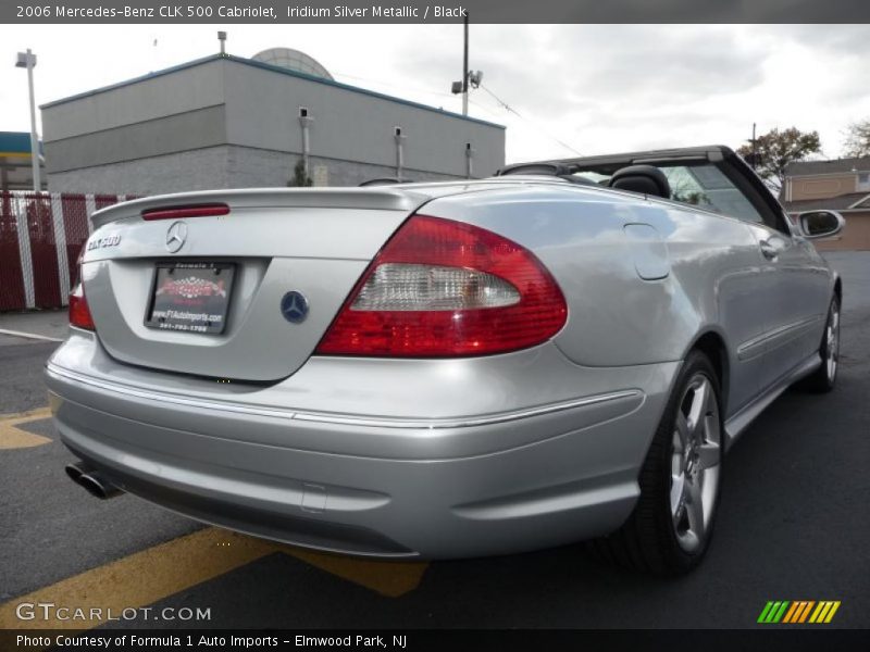 Iridium Silver Metallic / Black 2006 Mercedes-Benz CLK 500 Cabriolet