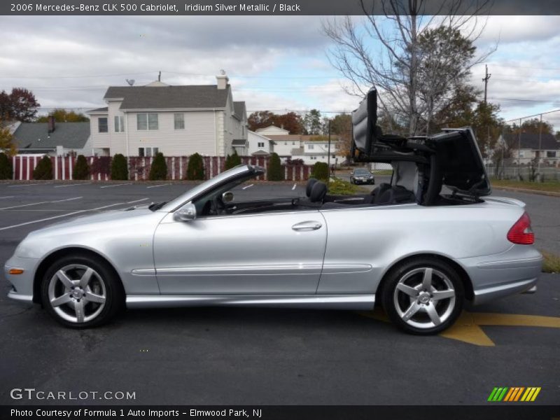 Iridium Silver Metallic / Black 2006 Mercedes-Benz CLK 500 Cabriolet