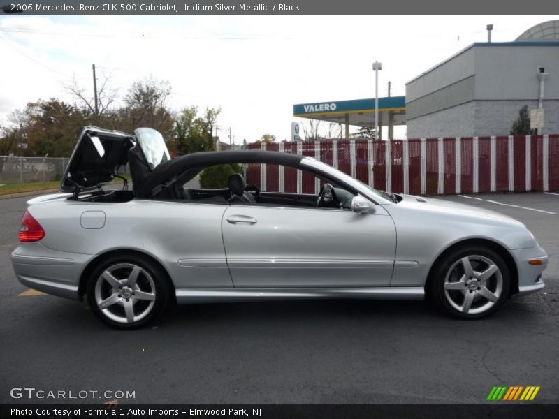 Iridium Silver Metallic / Black 2006 Mercedes-Benz CLK 500 Cabriolet