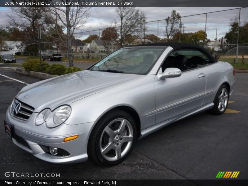 Iridium Silver Metallic / Black 2006 Mercedes-Benz CLK 500 Cabriolet