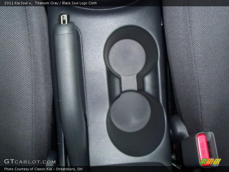 Titanium Gray / Black Soul Logo Cloth 2011 Kia Soul +