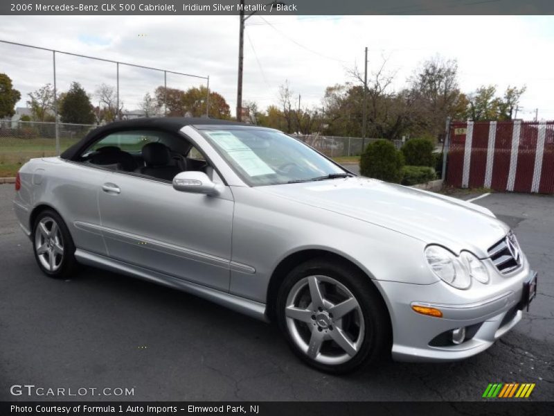 Iridium Silver Metallic / Black 2006 Mercedes-Benz CLK 500 Cabriolet