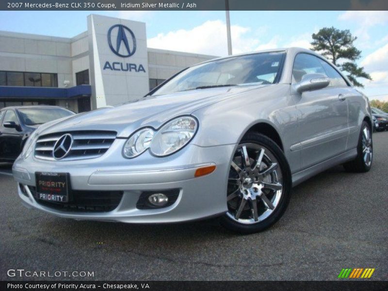 Iridium Silver Metallic / Ash 2007 Mercedes-Benz CLK 350 Coupe