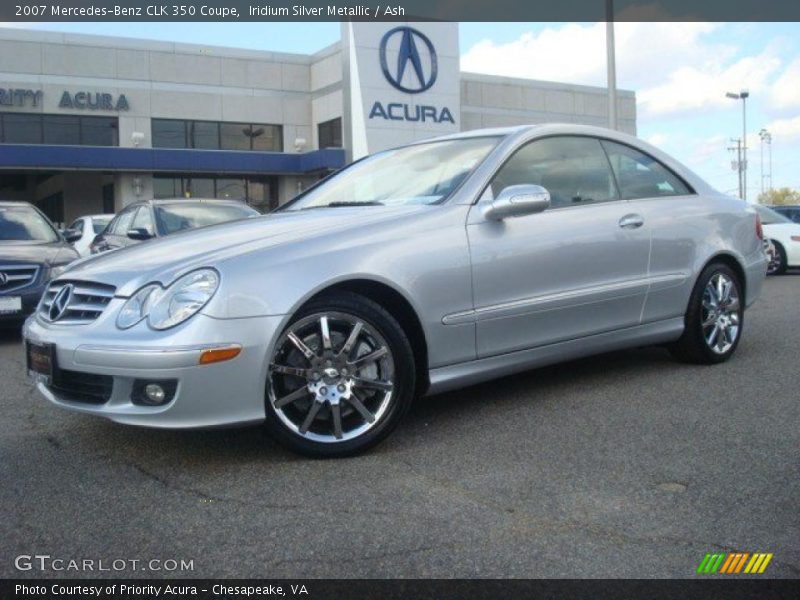 Iridium Silver Metallic / Ash 2007 Mercedes-Benz CLK 350 Coupe