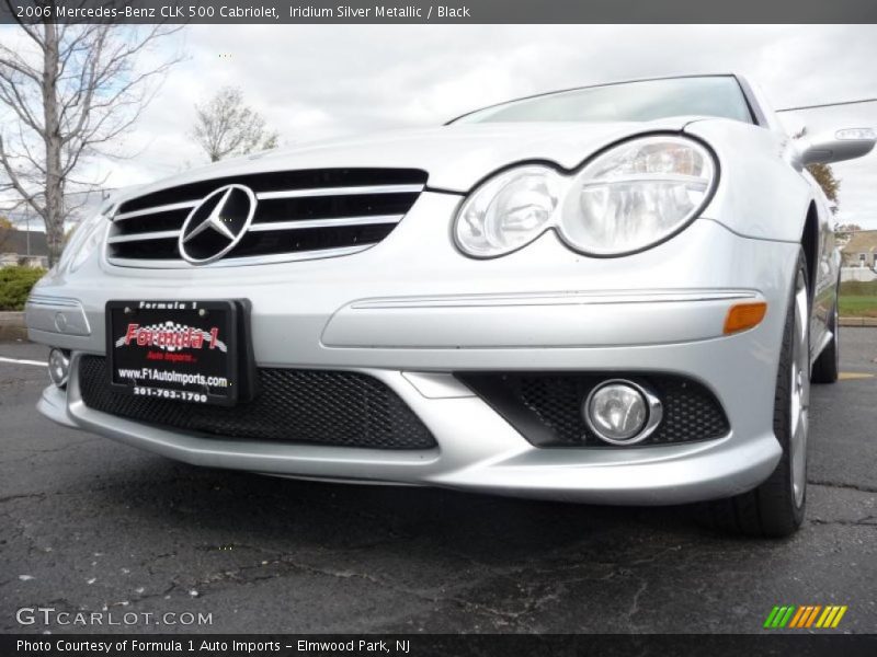 Iridium Silver Metallic / Black 2006 Mercedes-Benz CLK 500 Cabriolet
