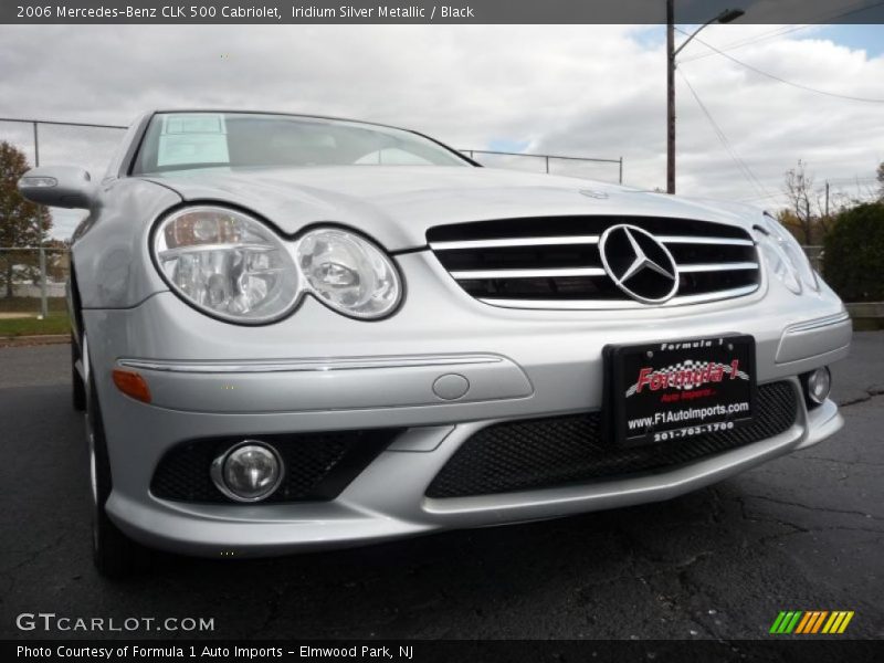 Iridium Silver Metallic / Black 2006 Mercedes-Benz CLK 500 Cabriolet