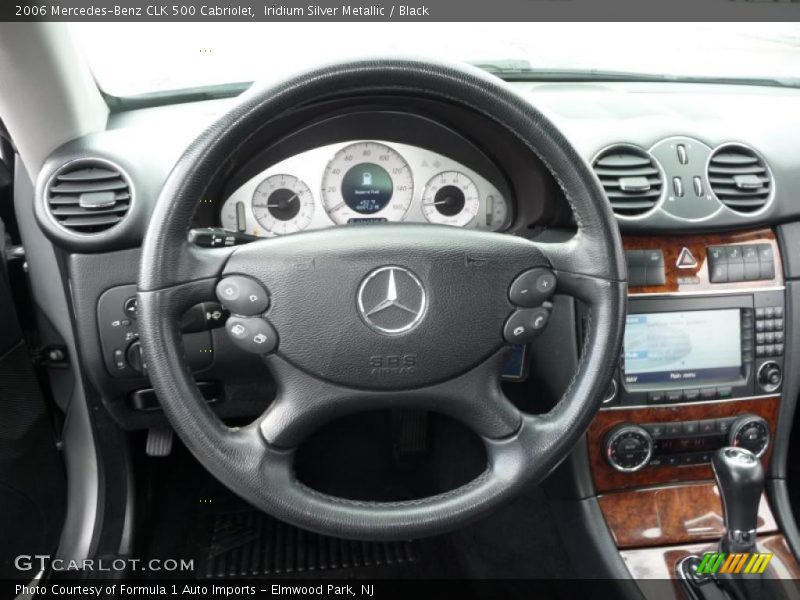 Iridium Silver Metallic / Black 2006 Mercedes-Benz CLK 500 Cabriolet