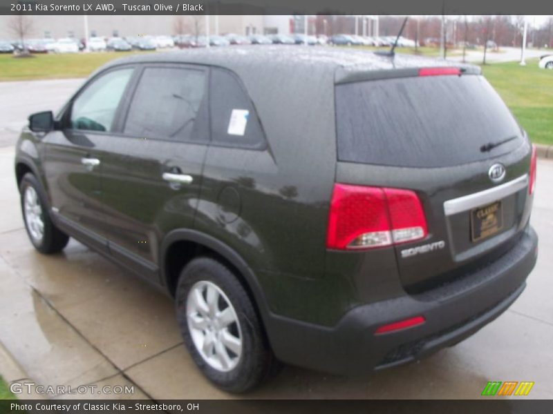 Tuscan Olive / Black 2011 Kia Sorento LX AWD