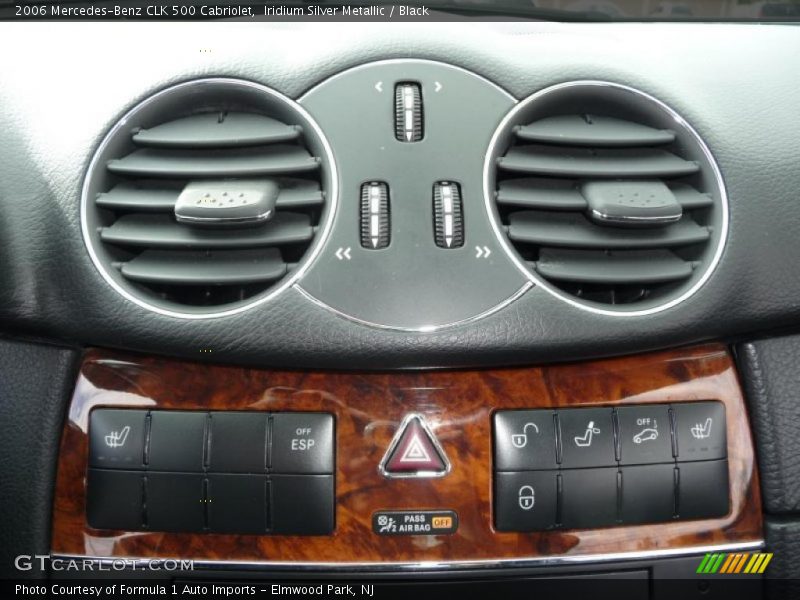 Iridium Silver Metallic / Black 2006 Mercedes-Benz CLK 500 Cabriolet