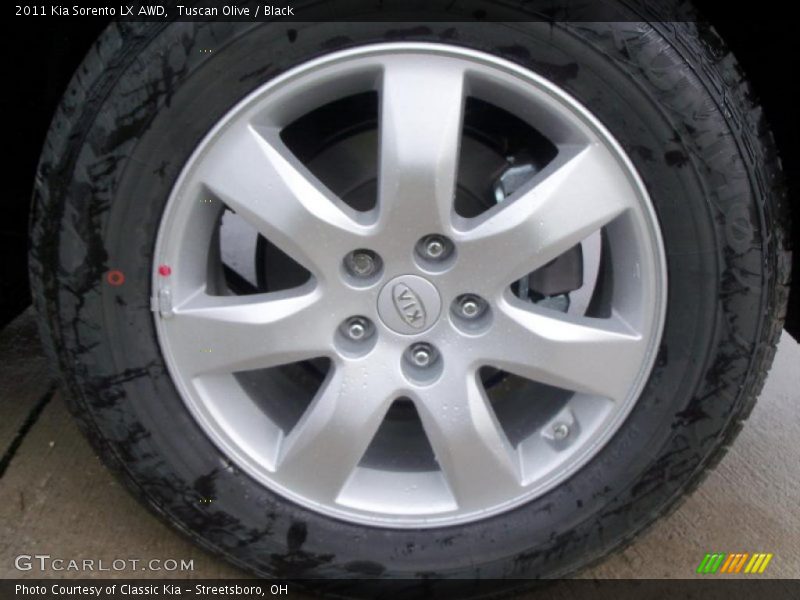 Tuscan Olive / Black 2011 Kia Sorento LX AWD
