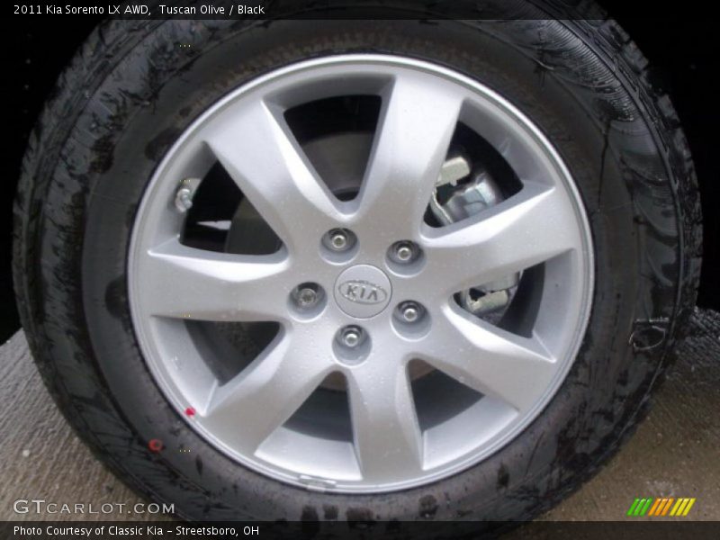 Tuscan Olive / Black 2011 Kia Sorento LX AWD