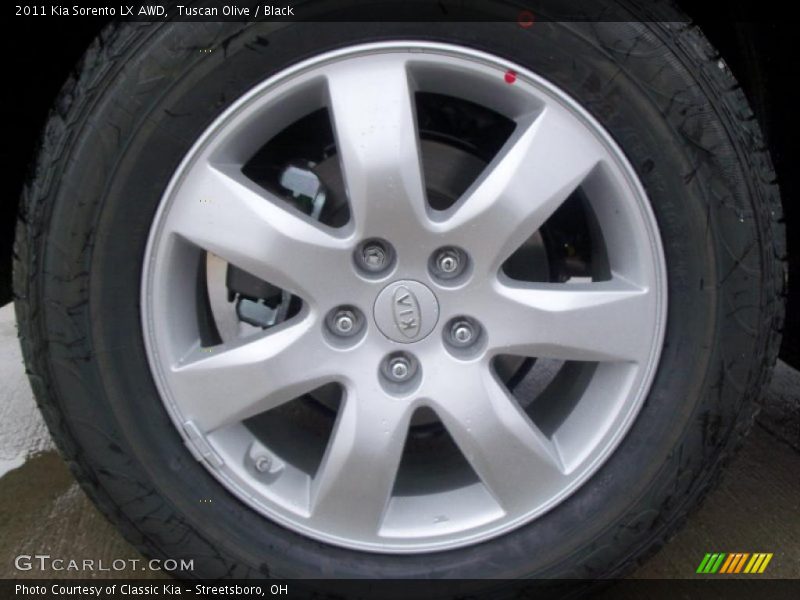 Tuscan Olive / Black 2011 Kia Sorento LX AWD