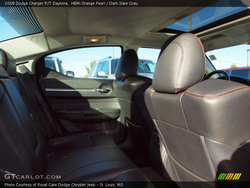 HEMI Orange Pearl / Dark Slate Gray 2008 Dodge Charger R/T Daytona