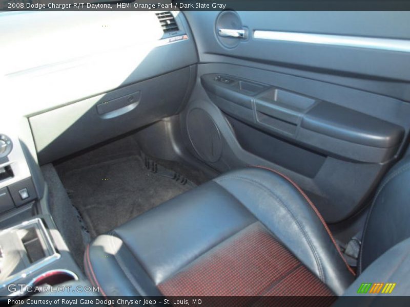 HEMI Orange Pearl / Dark Slate Gray 2008 Dodge Charger R/T Daytona