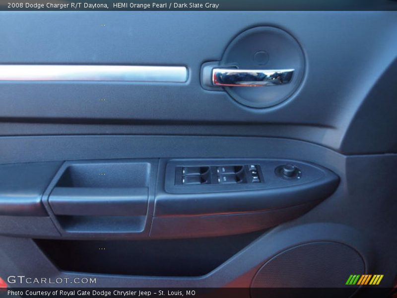 HEMI Orange Pearl / Dark Slate Gray 2008 Dodge Charger R/T Daytona