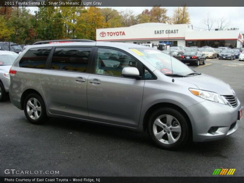 Silver Sky Metallic / Light Gray 2011 Toyota Sienna LE