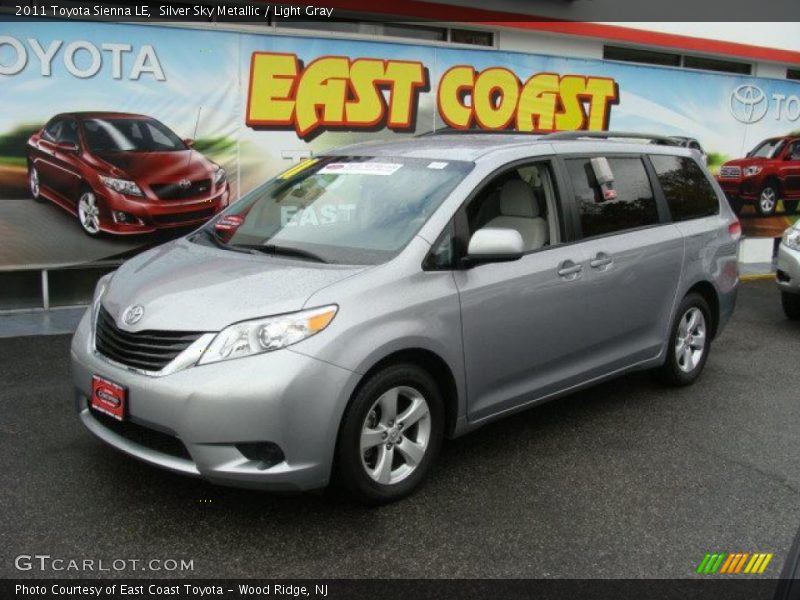 Silver Sky Metallic / Light Gray 2011 Toyota Sienna LE