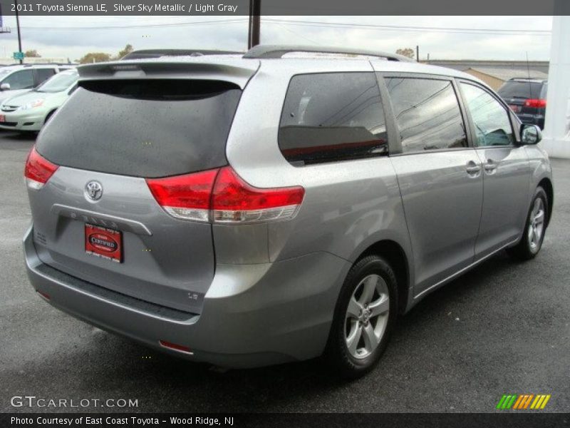 Silver Sky Metallic / Light Gray 2011 Toyota Sienna LE
