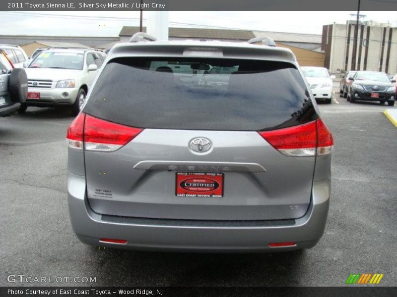 Silver Sky Metallic / Light Gray 2011 Toyota Sienna LE