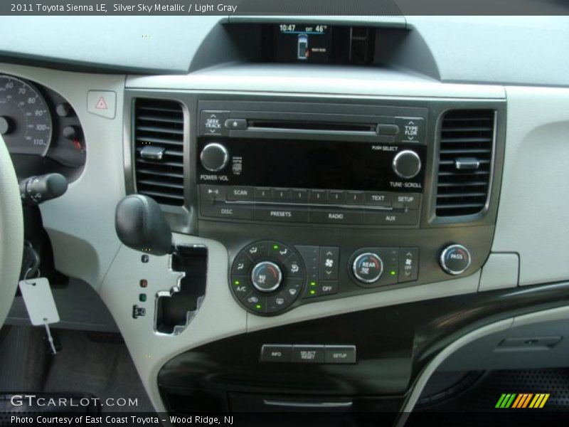 Silver Sky Metallic / Light Gray 2011 Toyota Sienna LE