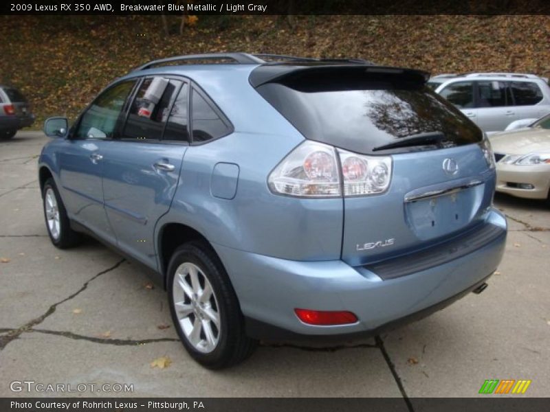 Breakwater Blue Metallic / Light Gray 2009 Lexus RX 350 AWD