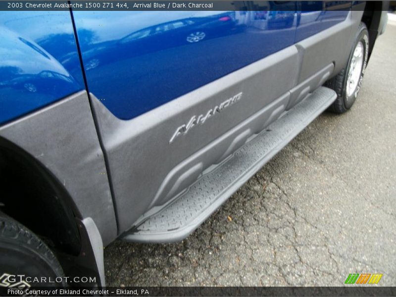 Arrival Blue / Dark Charcoal 2003 Chevrolet Avalanche 1500 Z71 4x4