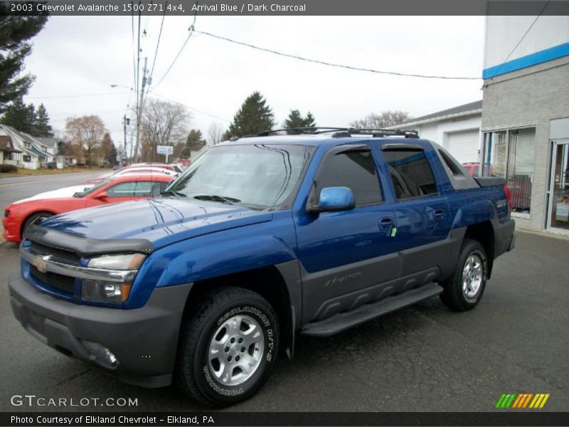 Arrival Blue / Dark Charcoal 2003 Chevrolet Avalanche 1500 Z71 4x4