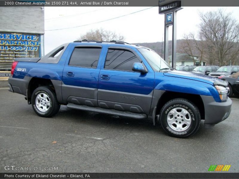 Arrival Blue / Dark Charcoal 2003 Chevrolet Avalanche 1500 Z71 4x4