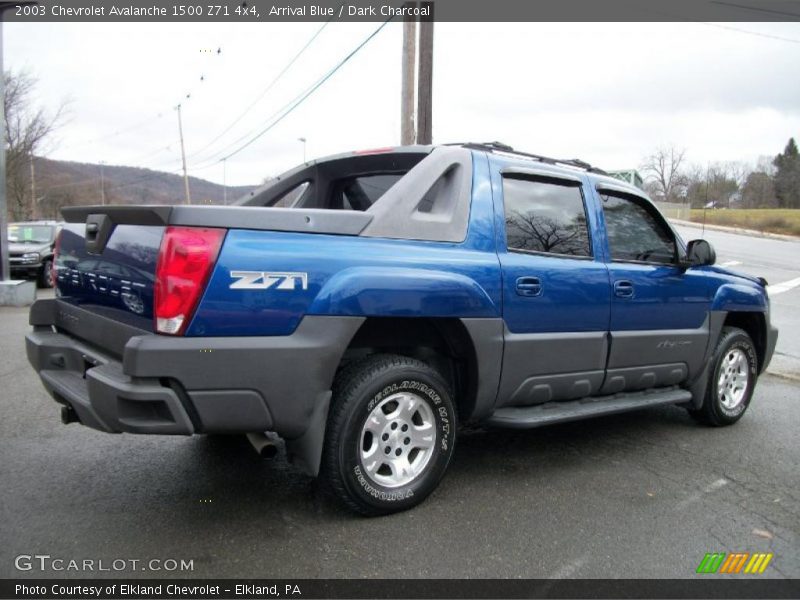 Arrival Blue / Dark Charcoal 2003 Chevrolet Avalanche 1500 Z71 4x4