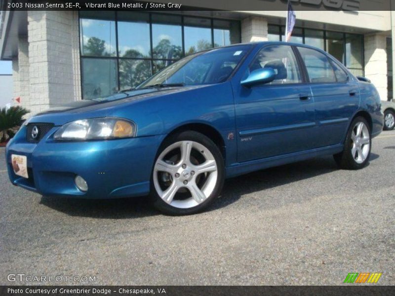 Vibrant Blue Metallic / Stone Gray 2003 Nissan Sentra SE-R