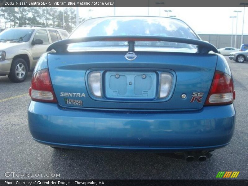 Vibrant Blue Metallic / Stone Gray 2003 Nissan Sentra SE-R