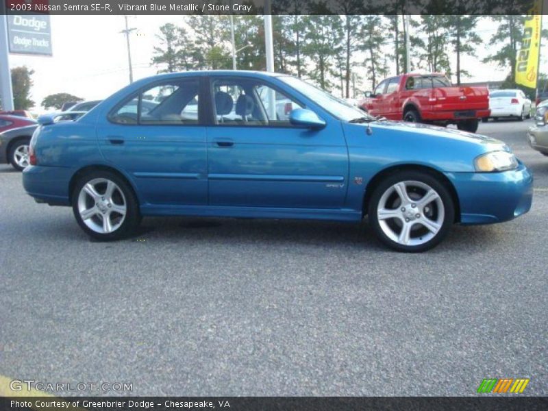 Vibrant Blue Metallic / Stone Gray 2003 Nissan Sentra SE-R