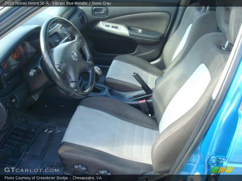  2003 Sentra SE-R Stone Gray Interior