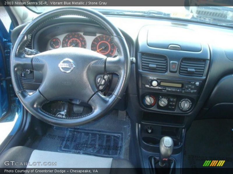 Vibrant Blue Metallic / Stone Gray 2003 Nissan Sentra SE-R