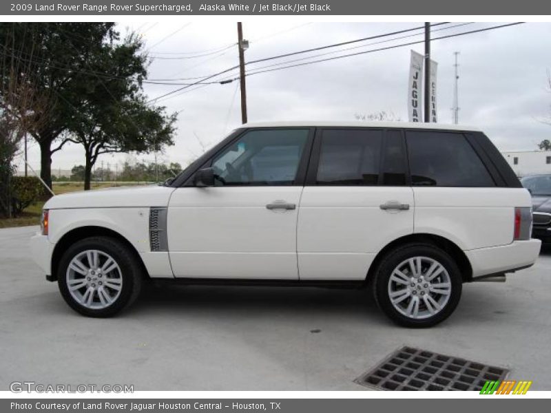Alaska White / Jet Black/Jet Black 2009 Land Rover Range Rover Supercharged