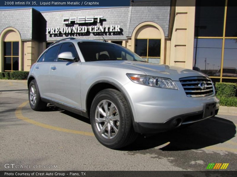 Liquid Platinum Metallic / Graphite 2008 Infiniti FX 35
