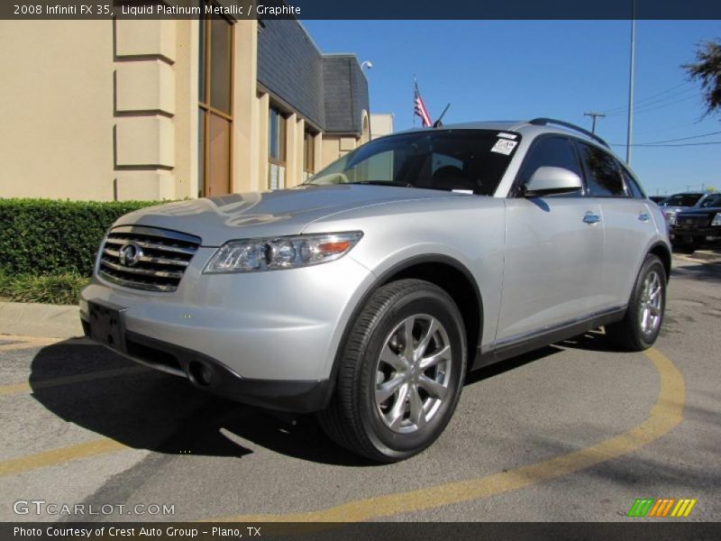 Liquid Platinum Metallic / Graphite 2008 Infiniti FX 35