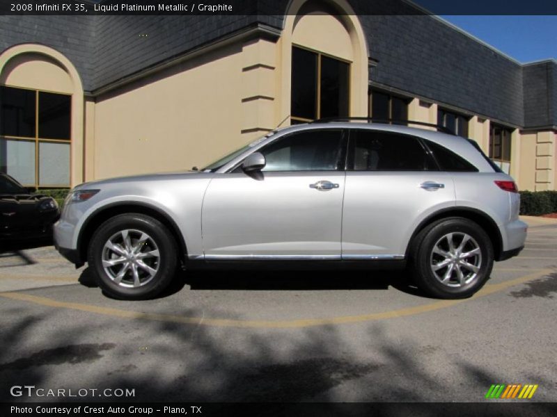 Liquid Platinum Metallic / Graphite 2008 Infiniti FX 35