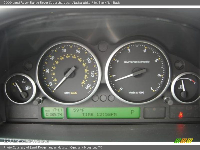  2009 Range Rover Supercharged Supercharged Gauges