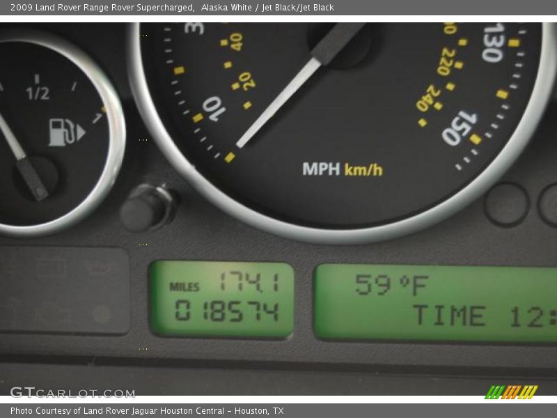 Alaska White / Jet Black/Jet Black 2009 Land Rover Range Rover Supercharged